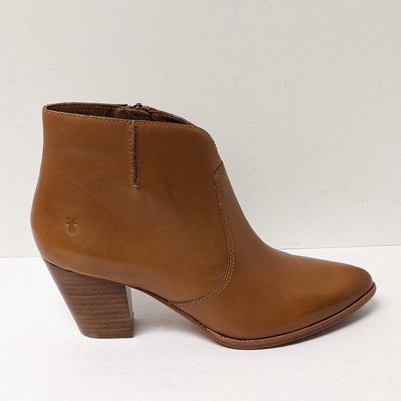 Frye Jennifer Ankle Booties, Brown Leather, Women's 9.5 M - Picture 3 of 7